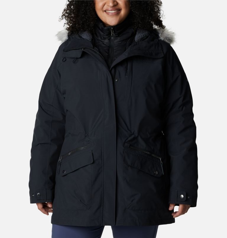 Women\'s Columbia Watson Lake Omni-Heat Infinity Interchange Insulated Jackets Black | Plus Size CA-T418C